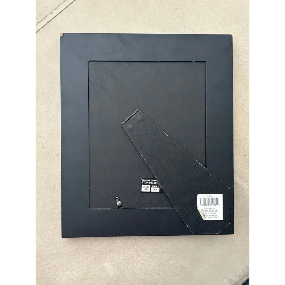 Rustic Black Wood Tabletop Picture Frame, 8x10